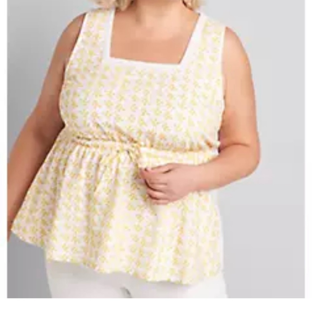 Lane Bryant Embroidered Tank Top 14/16